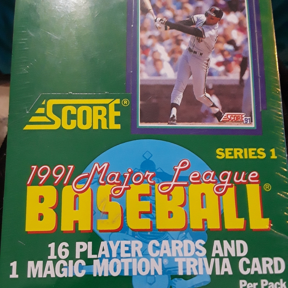 1 Hobby Box of Vintage 1991 Score Baseball cards